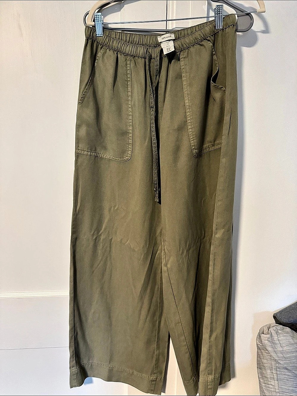 Joie Wide Leg Pants in Green Size Medium